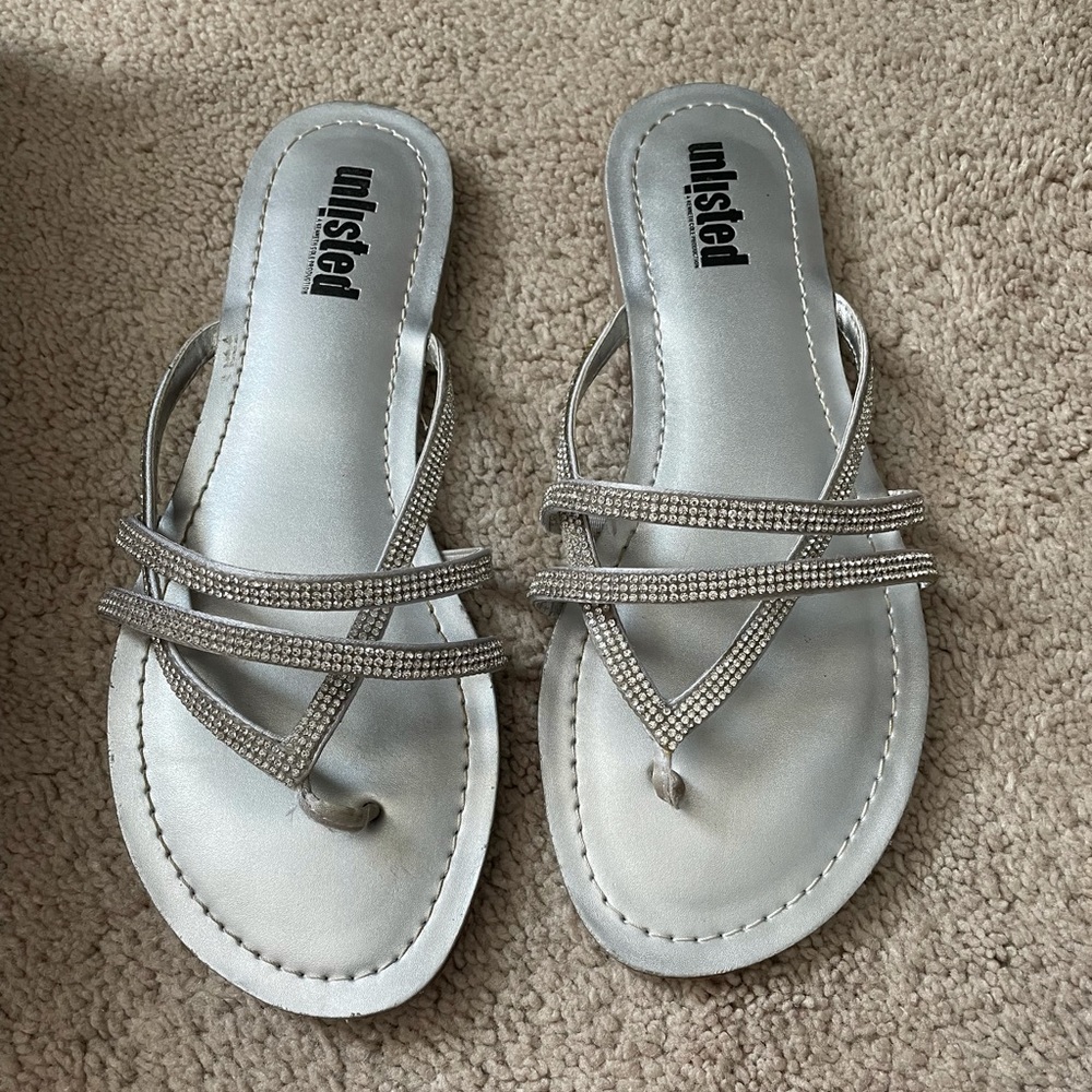 Unlisted silver sandals